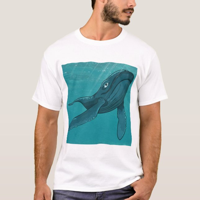 T-shirt Kit, Sperm Whale, Under The Water (Devant)