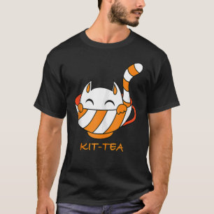 T-shirt Kit Thé Chat Cute Et Chat 1