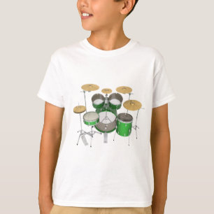 T-shirt Kit vert de tambour :