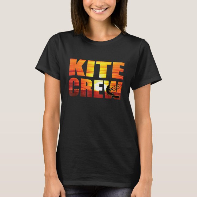 T-shirt Kite Crew Great Kitesurf Cadeau Kite Board Kitesu (Devant)