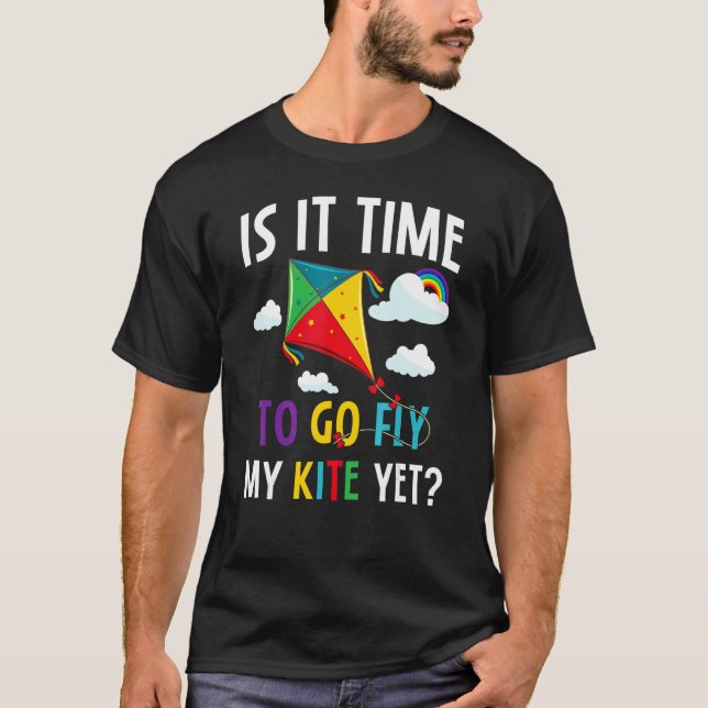 T-shirt Kite Flying Outdoors Hobby Pour Adultes Et Enfants (Devant)