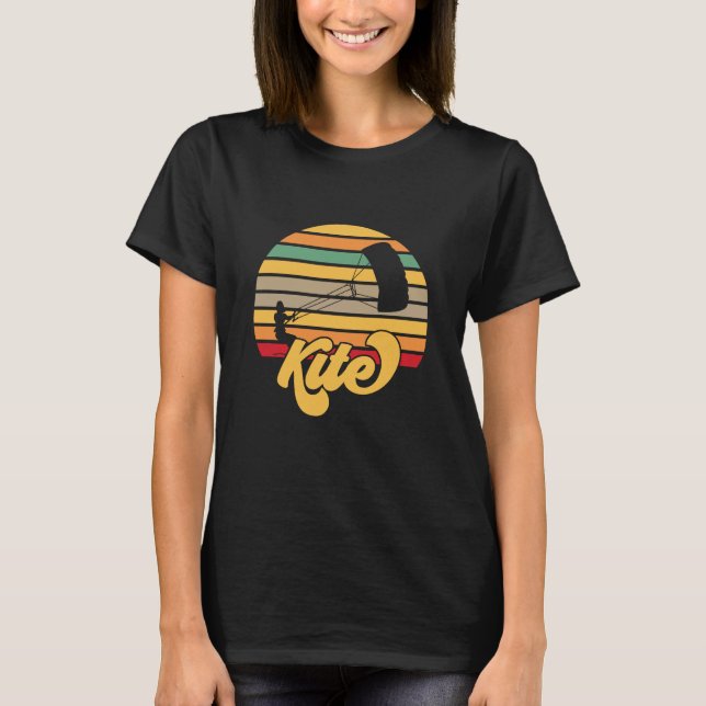 T-shirt Kite Kiteboarding Kitesurf Cadeau (Devant)