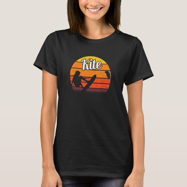 T-shirt Kite Surfing Kite Board Surfer Sports nautiques Pl (Devant)