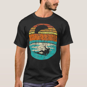 T-shirt Kitesurf Retro Vintage Surfboard Kiteboard Kite