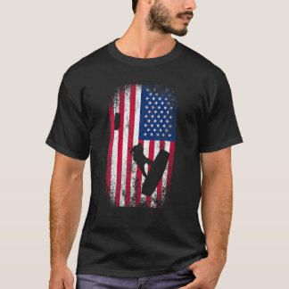 T-shirt Kitesurf Surfer Silhouette Avec Cool Distressed
