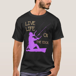 T-shirt Kitesurfer En Vague Vivante Sur Le Bord Lil