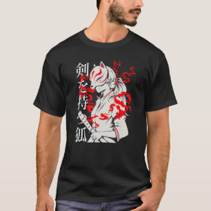 T-shirt Kitsune Fox Spirit Animal Inari Fox