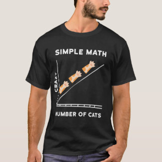 T-shirt Kitten Chats drôles de maths simples