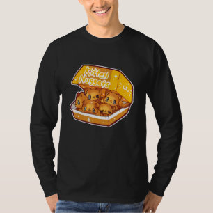T-shirt Kitten Nuggets Fast Food Chat Cute Chicken Nugget