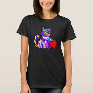 T-shirt Kitten Rainbow Chat Animal Colorful Love Chats