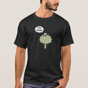 T-shirt Kitty a collé dans l'arbre