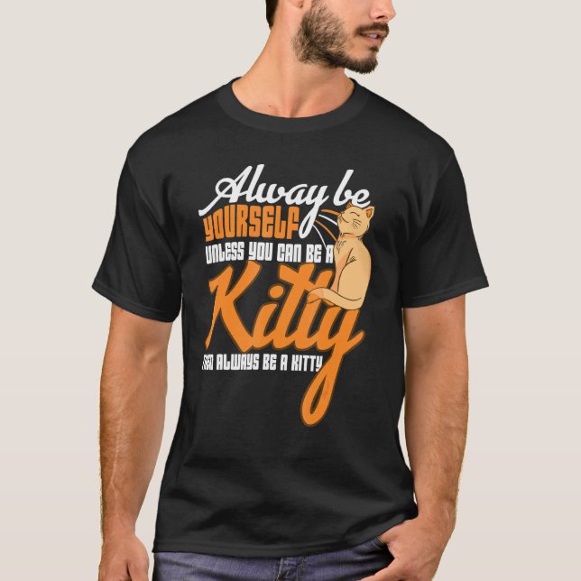 T-shirt Kitty Chat Chats Aimer Meow Animal de compagnie Cu (Devant)