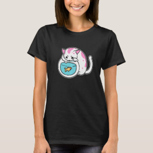 T-shirt Kitty et Goldfish Chat Maman