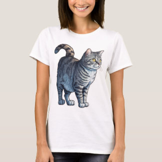 T-shirt Kitty, Kitty ! Tout le monde adore un Tabby Cat !