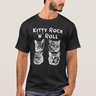 T-shirt Kitty Rock et Roll Retro