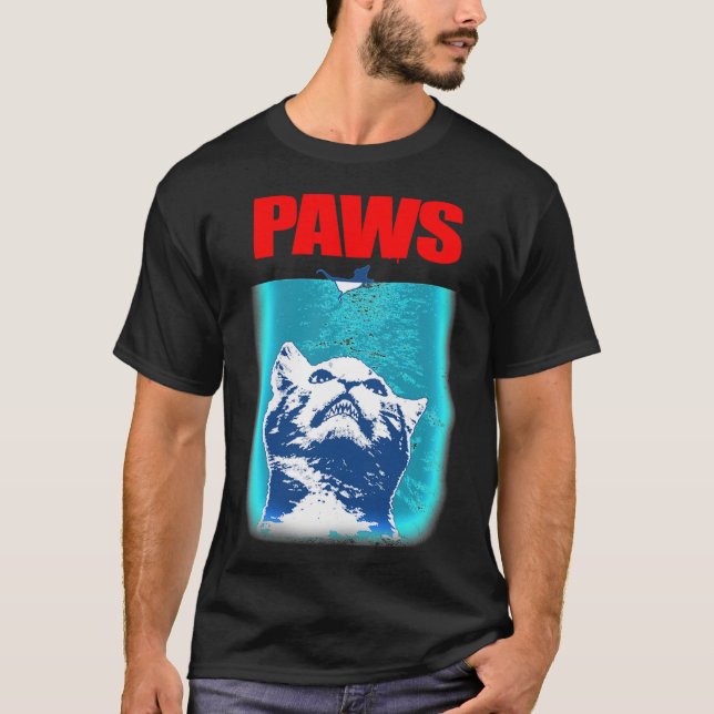 T-shirt Kitty with large Jaws attacking a mouse PAWS Class (Devant)