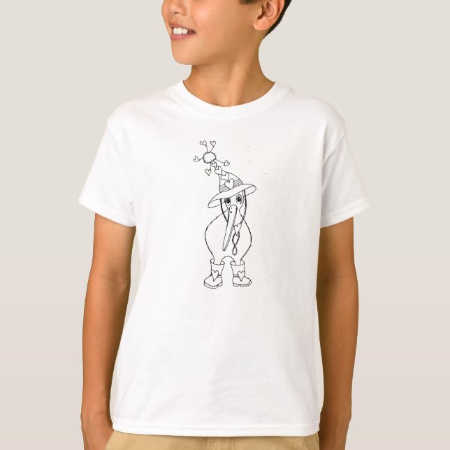 T-shirt Kiwi amoureux (Devant)