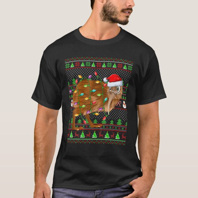 T-shirt Kiwi Bird Lover Family Matching Ugly Kiwi Christma (Devant)