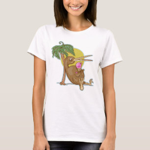 T-shirt Kiwi mangeant une crème glacée