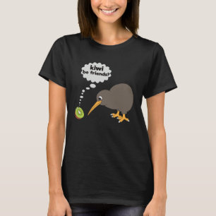 T-shirt Kiwi Soyez Amis Kiwi Drôle D'oiseau Et Kiwi Fruit
