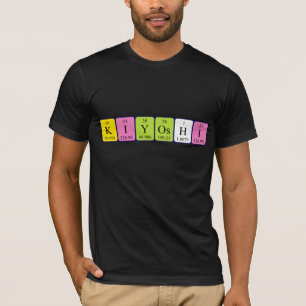 T-shirt Kiyoshi nom de la table périodique