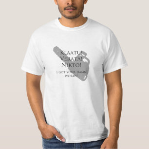 T-shirt Klaatu Verata Nikto - armée des chemises