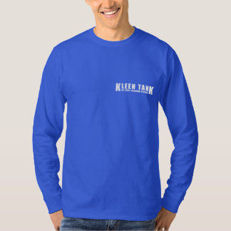 T-shirt Kleen Tank à manches longues blanc sur bleu person