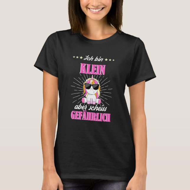 T-shirt Klein Aber Scheiß Matières dangereuses Unicorn (Devant)