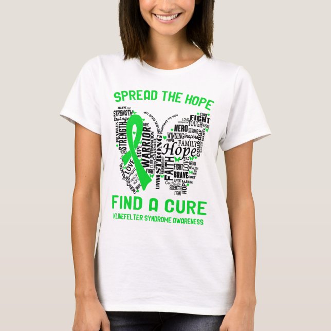 T-shirt Klinefelter Syndrome Sensibilisation Ruban Support (Devant)