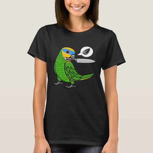 T-shirt Knife Parrot veut semences I Orange ailé Amazon (Devant)