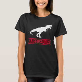 T-shirt Knifosaurus Knifeaholic Knife Collector Knife Coll