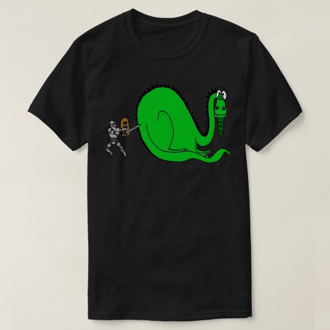 T-shirt Knight et Dragon (Design devant)