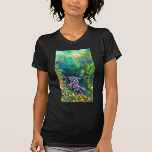 T-SHIRT KNIGHT LANCELOT, CHEVAL EN FORÊT VERTE