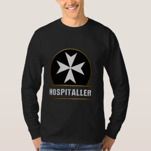 T-shirt Knights Hospitaller Cross Heraldry Médiéval Histor