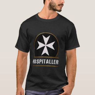 T-shirt Knights Hospitaller Cross Heraldry Médiéval Histor