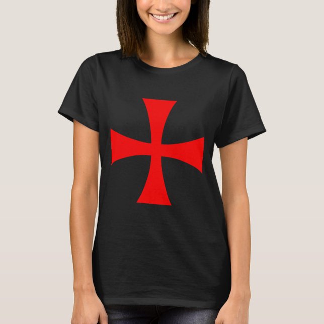 T-shirt Knights Templar Cross Catholic Christian Order The (Devant)