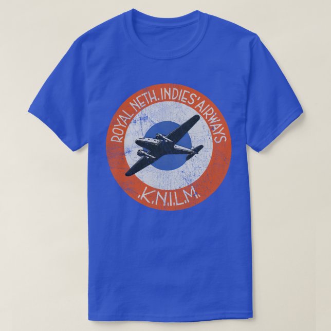 T-shirt KNILM Royal Pays-Bas Indies Airways (Design devant)