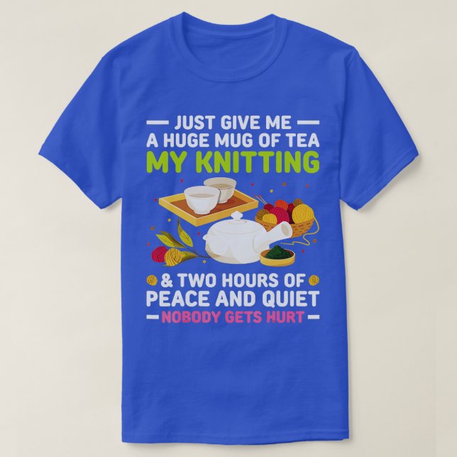 T-shirt Knitter Gift Knitting Crochet Love Yarn Patterns S (Design devant)