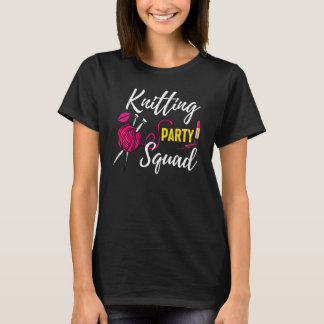 T-shirt Knitting For Women Party Squad Hand Knitting Croch