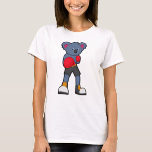 T-shirt Koala à Boxing avec gants de boxe