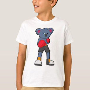 T-shirt Koala à Boxing avec gants de boxe