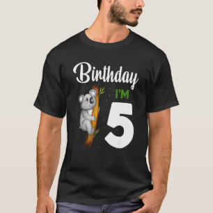T-shirt Koala Anniversaire 5e Fille 5 ans Koalas Enfants B