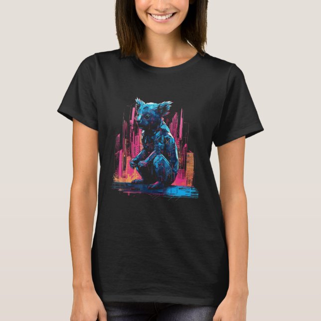 T-shirt Koala Artwork - Architecture Animal Motif Art Anim (Devant)