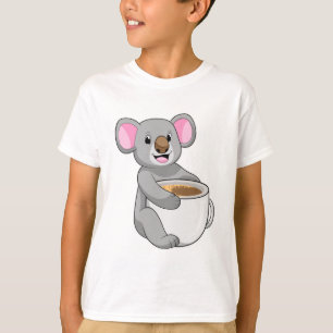 T-shirt Koala avec Coffee Cup