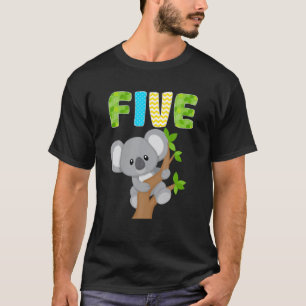 T-shirt Koala Bear 5E Anniversaire 5 Anniversaire Boy Ko