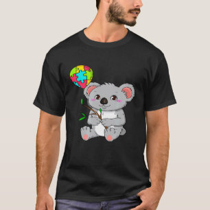 T-shirt Koala Bear Sensibilisation à l'autisme Couleur Puz