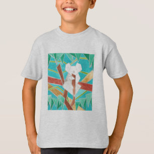 T-shirt Koala dans l'arbre, Art abstrait original