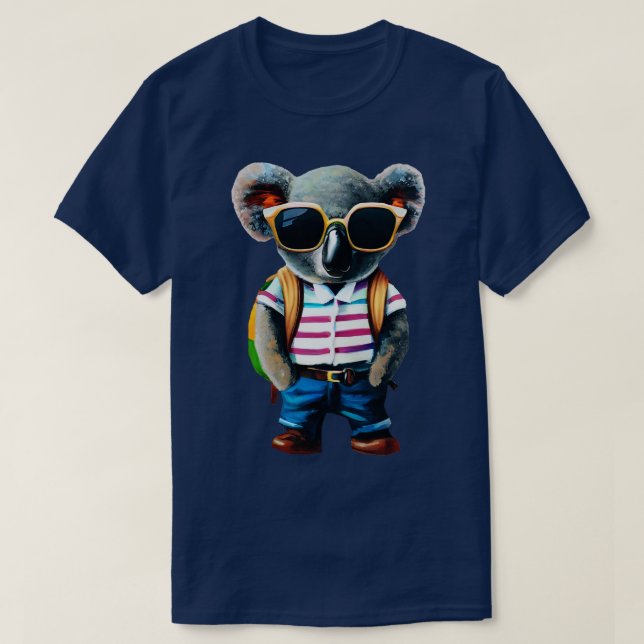 T-shirt Koala de retour à l'école (Design devant)