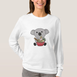 T-shirt Koala Eat Ramen Cute Kawaii Noodles Koalas