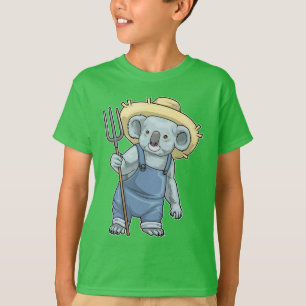 T-shirt Koala Farmer Pitchfork